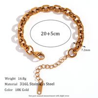 Simple Style Classic Style Solid Color Stainless Steel Plating 18k Gold Plated Necklace sku image 4