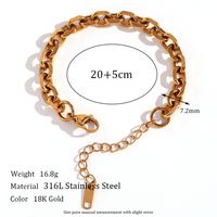 Simple Style Classic Style Solid Color Stainless Steel Plating 18k Gold Plated Necklace main image 5