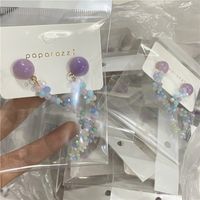 Ig Style Geometric Artificial Crystal Alloy Beaded Women's Drop Earrings main image 3