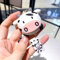 Cute Cows Silica Gel Women's Bag Pendant Keychain main image 1