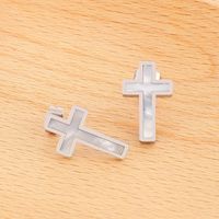 Titanium Steel 18K Gold Plated Vacation Plating Inlay Cross Shell Bracelets Earrings Necklace main image 4