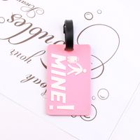 Creative Pvc Soft Rubber Baggage Tag Luggage Cartoon Boarding Pass Listing Anti-lost Aircraft Luggage Tag Wholesale sku image 20