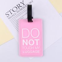 Creative Pvc Soft Rubber Baggage Tag Luggage Cartoon Boarding Pass Listing Anti-lost Aircraft Luggage Tag Wholesale sku image 28