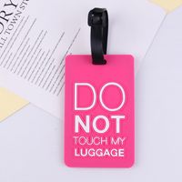 Creative Pvc Soft Rubber Baggage Tag Luggage Cartoon Boarding Pass Listing Anti-lost Aircraft Luggage Tag Wholesale sku image 13