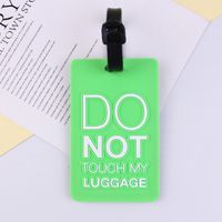 Creative Pvc Soft Rubber Baggage Tag Luggage Cartoon Boarding Pass Listing Anti-lost Aircraft Luggage Tag Wholesale sku image 11