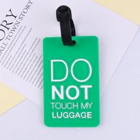 Creative Pvc Soft Rubber Baggage Tag Luggage Cartoon Boarding Pass Listing Anti-lost Aircraft Luggage Tag Wholesale sku image 15
