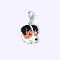 Cartoon Style Cute Dog Metal Unisex Bag Pendant Keychain sku image 12