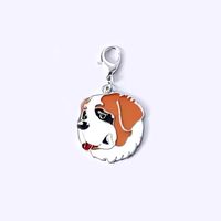 Cartoon Style Cute Dog Metal Unisex Bag Pendant Keychain sku image 16