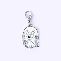 Cartoon Style Cute Dog Metal Unisex Bag Pendant Keychain sku image 25