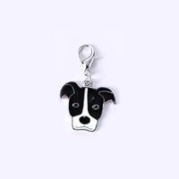 Cartoon Style Cute Dog Metal Unisex Bag Pendant Keychain sku image 23
