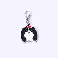 Cartoon Style Cute Dog Metal Unisex Bag Pendant Keychain sku image 45