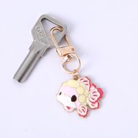 Cute Rabbit Cat Butterfly Metal Enamel Unisex Bag Pendant Keychain sku image 77
