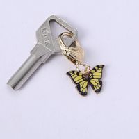 Cute Rabbit Cat Butterfly Metal Enamel Unisex Bag Pendant Keychain sku image 49