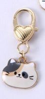 Cute Rabbit Cat Butterfly Metal Enamel Unisex Bag Pendant Keychain sku image 52