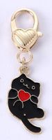 Simple Style Cat Zinc Alloy Women's Keychain sku image 6