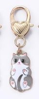 Simple Style Cat Zinc Alloy Women's Keychain sku image 10