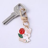 Simple Style Cat Zinc Alloy Women's Keychain sku image 32