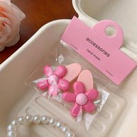 Cute Sweet Flower Arylic Plastic Resin Appliques Hair Clip main image 4