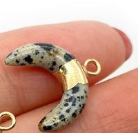 Ethnic Style Moon Natural Stone Wholesale Pendants Jewelry Accessories sku image 5