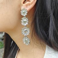 Elegant Glam Exaggerated Geometric Alloy Plating Women's Drop Earrings main image 8