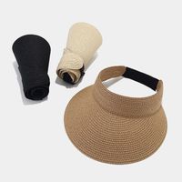 Women's Elegant Basic Simple Style Solid Color Wide Eaves Sun Hat main image 6
