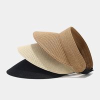 Women's Elegant Basic Simple Style Solid Color Wide Eaves Sun Hat main image 4