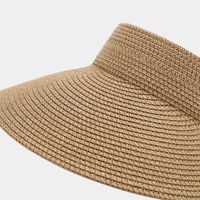 Women's Elegant Basic Simple Style Solid Color Wide Eaves Sun Hat main image 3