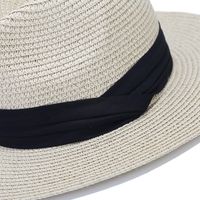 Women's Elegant Basic Solid Color Big Eaves Straw Hat main image 4