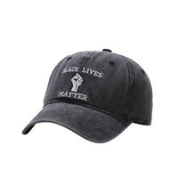 Unisex Casual Letter Gesture Embroidery Curved Eaves Baseball Cap main image 4