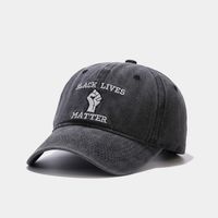 Unisex Casual Letter Gesture Embroidery Curved Eaves Baseball Cap sku image 4