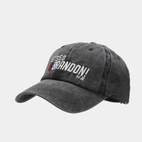 Unisex Casual Letter Gesture Embroidery Curved Eaves Baseball Cap sku image 13