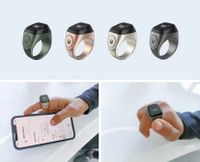 Mode Einfache Kontrast Farbe Schwarz Bildschirm Smart Zähler Ring sku image 8