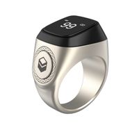 Mode Einfache Kontrast Farbe Schwarz Bildschirm Smart Zähler Ring sku image 2