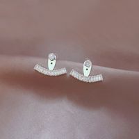 1 Pair Casual Simple Style Heart Shape Flower Butterfly Plating Inlay Copper Pearl Zircon Drop Earrings sku image 5