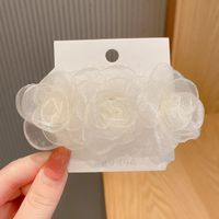 Sweet Flower Cloth Hair Clip 1 Piece sku image 1