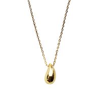 304 Stainless Steel 18K Gold Plated IG Style Plating Water Droplets Pendant Necklace main image 2