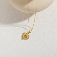 Elegant Luxuriös Klassischer Stil Herzform Kupfer Überzug Inlay Zirkon 14 Karat Vergoldet Halskette Mit Anhänger main image 8