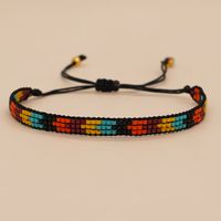 Basic Colorful Glass Braid Woven Belt Women's Bracelets sku image 2