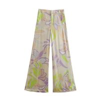 Women's Streetwear Flower Polyester Printing Pants Sets main image 3