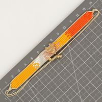 Ethnic Style Gradient Color Heart Shape Glass Wholesale Bracelets sku image 3