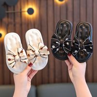 Women's Princess Solid Color Bowknot Round Toe Home Slippers main image 4