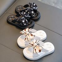 Women's Princess Solid Color Bowknot Round Toe Home Slippers main image 2