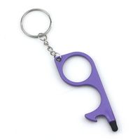 Simple Style Solid Color Alloy Plating Keychain sku image 2
