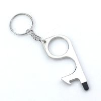 Simple Style Solid Color Alloy Plating Keychain sku image 5