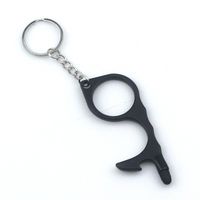 Simple Style Solid Color Alloy Plating Keychain sku image 3