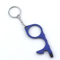 Simple Style Solid Color Alloy Plating Keychain sku image 7