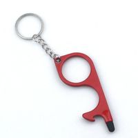 Simple Style Solid Color Alloy Plating Keychain sku image 4