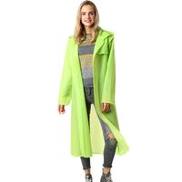 Solid Color Translucent Fashion Wrap Eva Outdoor Raincoat main image 4