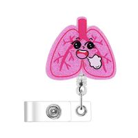 Acrylic Plastic Medical Pattern Can Retractable Document Buckle sku image 8