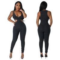 Women's Daily Streetwear Solid Color Full Length Patchwork Jumpsuits main image 3